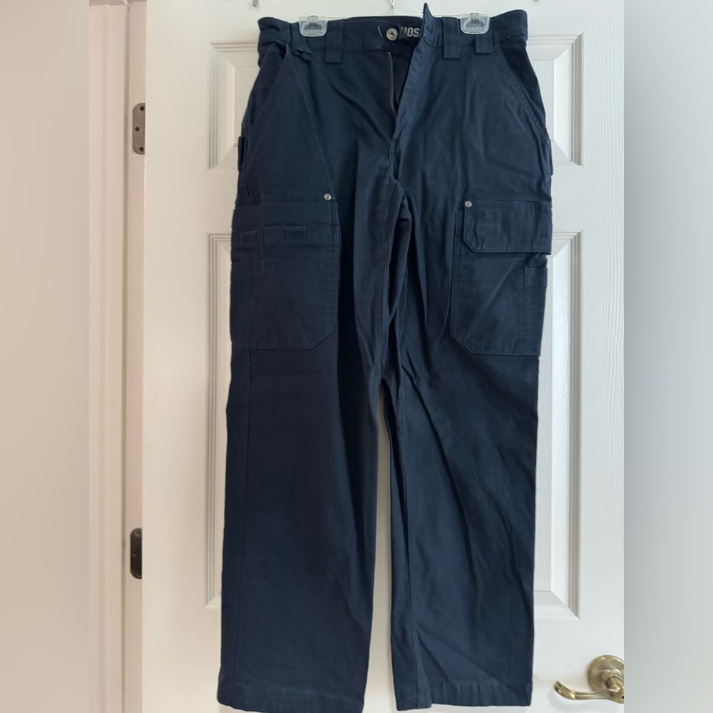 Duluth Trading Co Blue Cargo Pants Durable Utility Style 33x32